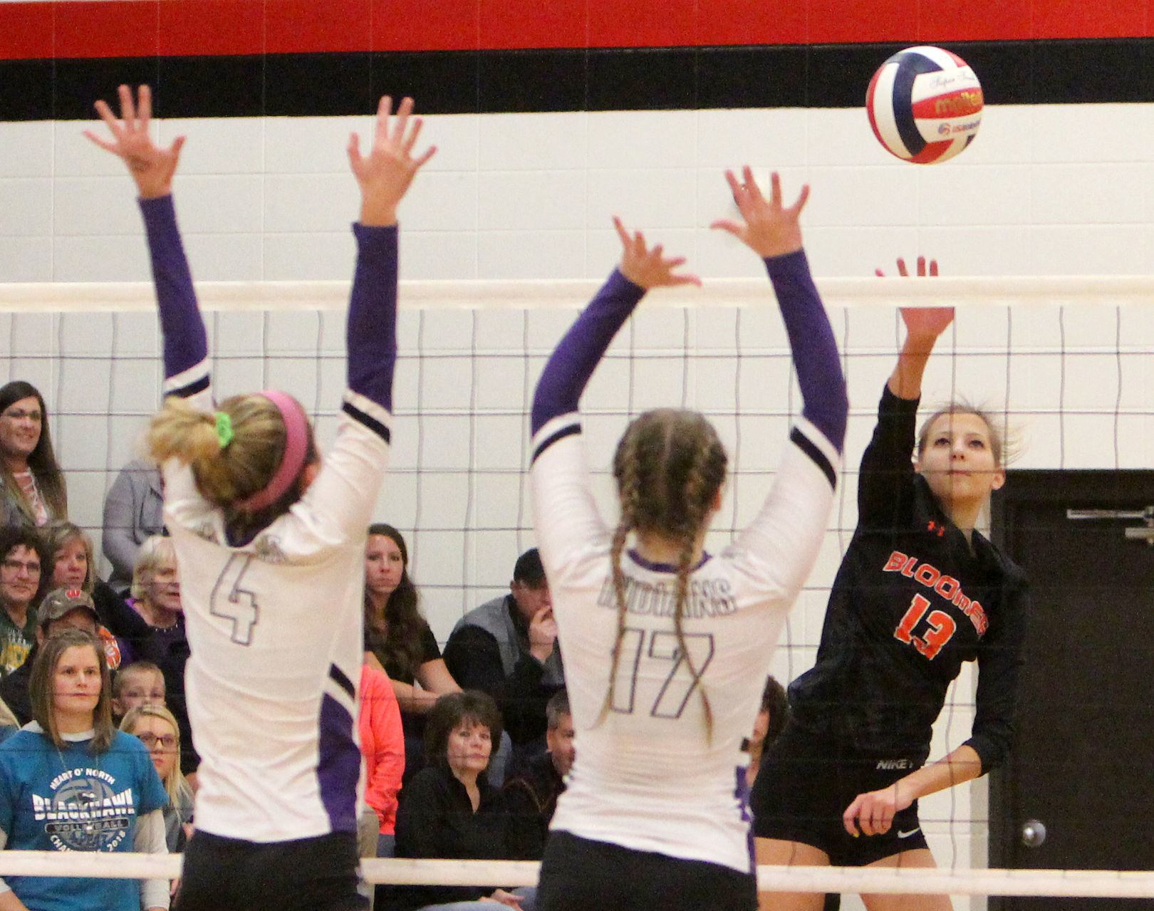 Bloomer volleyball vs Mosinee 10-27-18